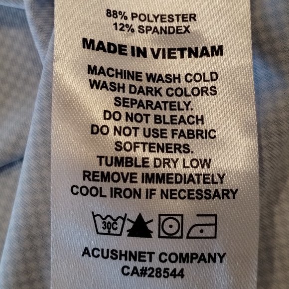 FootJoy Blue /White Checkerboard pattern Golf Shirt  Size L - Picture 10 of 10